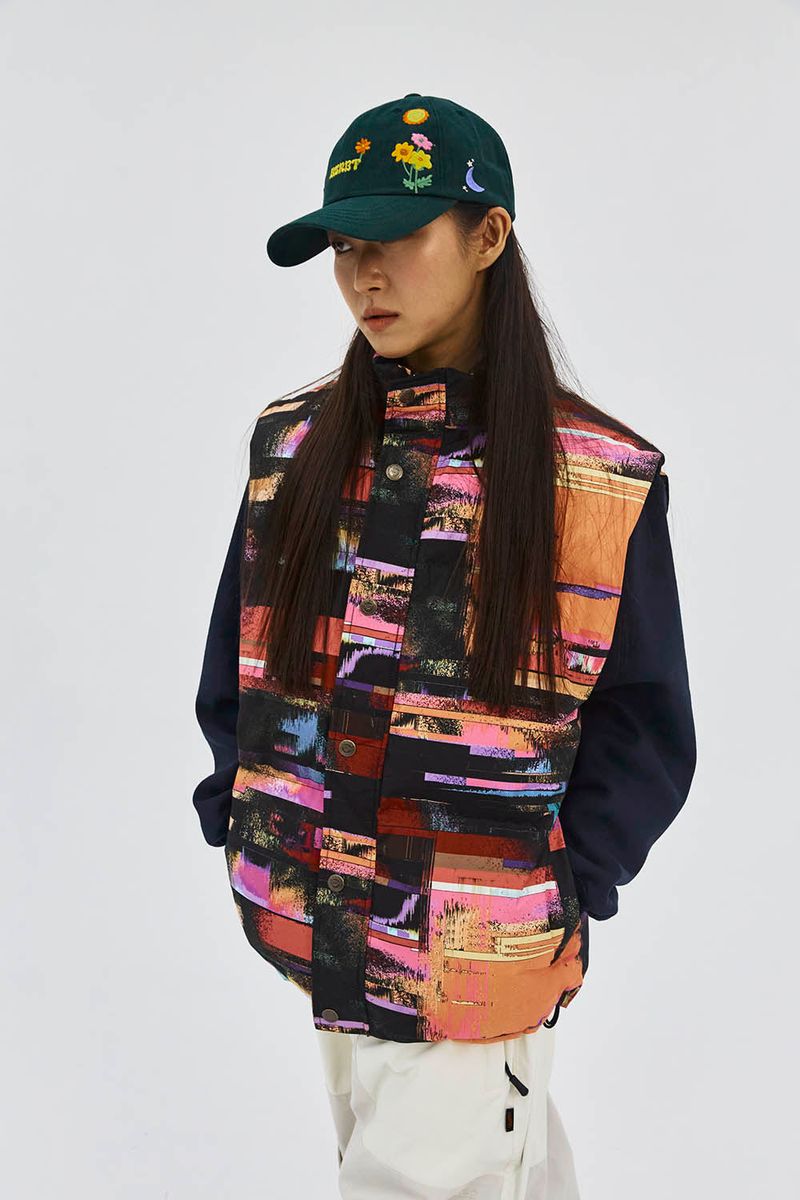 LOGO DOWN PADDING VEST PINK