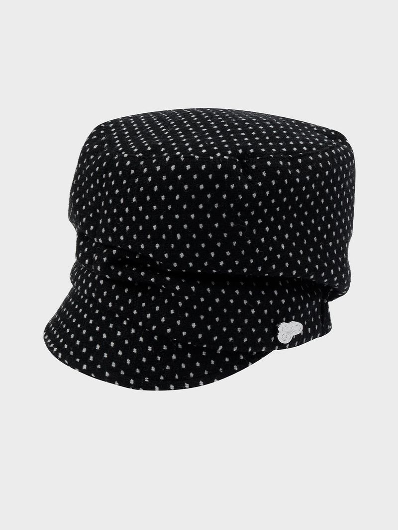 SOFIA CAP (POLKA DOT BLACK)