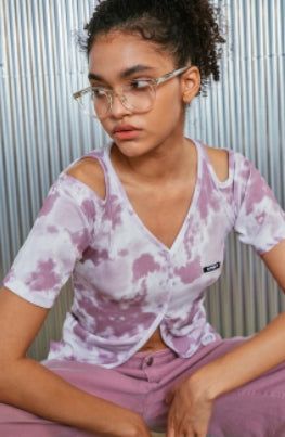 tiedye open tee_ pink