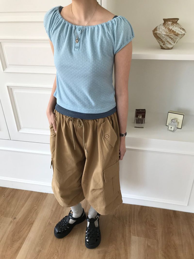 Move Cargo Bermuda Pants (4color)