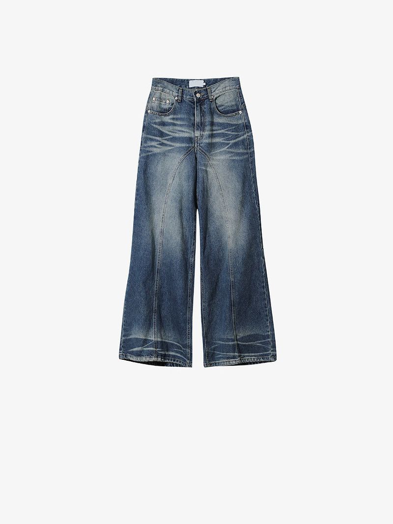 No.1019 noir boots cut denim PT