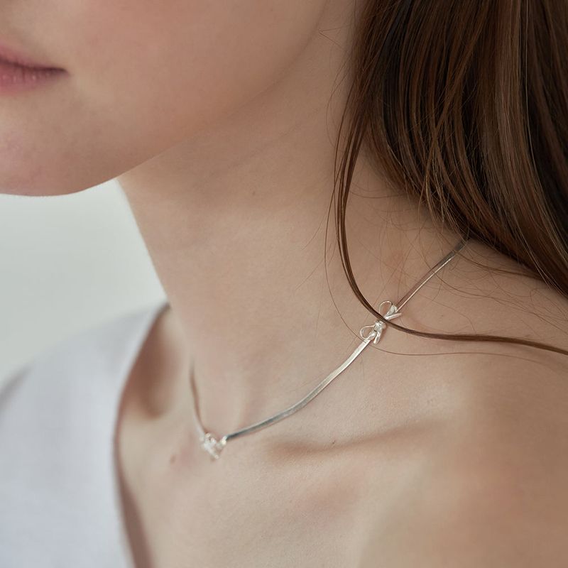 OVT-U（オーブイティーユー）の「[925 SILVER] Triple Ribbon Necklace（Accessories）」