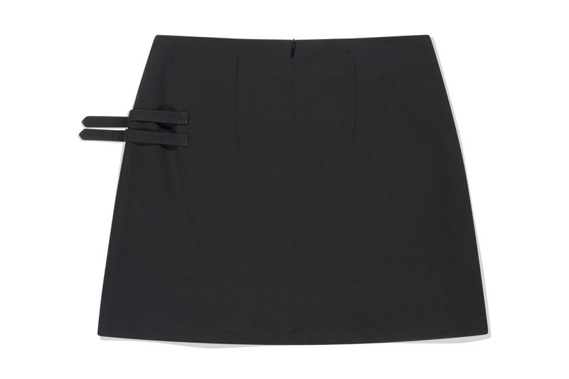DOUBLE BELTED SKIRT