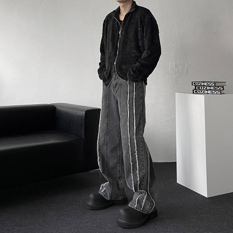 90's Lavin High Neck Soft Fur Zip-Up (2 colors)