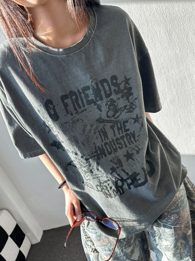 CCORTTI(コルッティ)の「Industry Tattoo Graphic Pigment Dyed Tee 3color(Tops)」