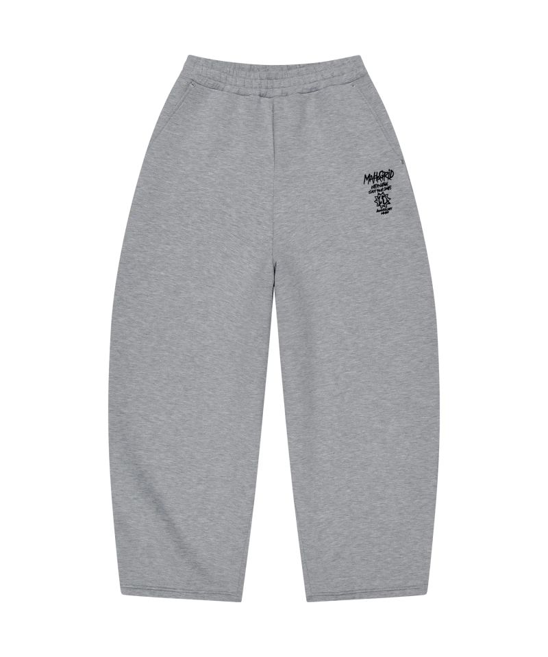 10TH SLASH BALLOON NEOPRENE PANTS_GREY