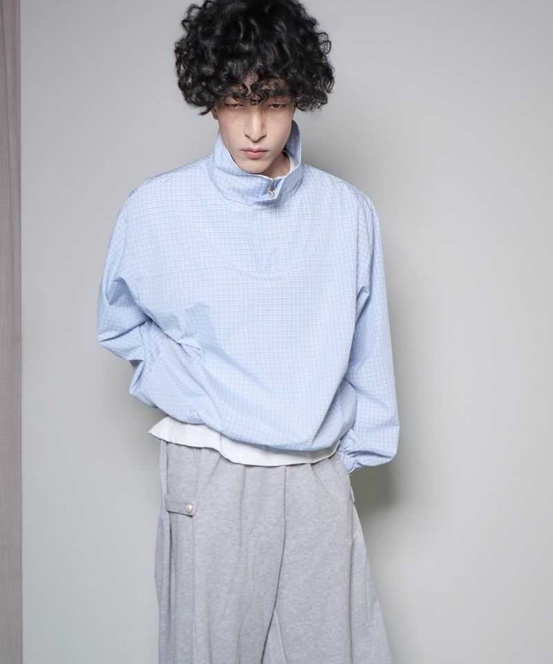 Quarter-Zip Balloon Pullover Shirt