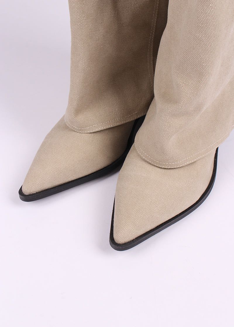 LINEN WESTERN BOOTS