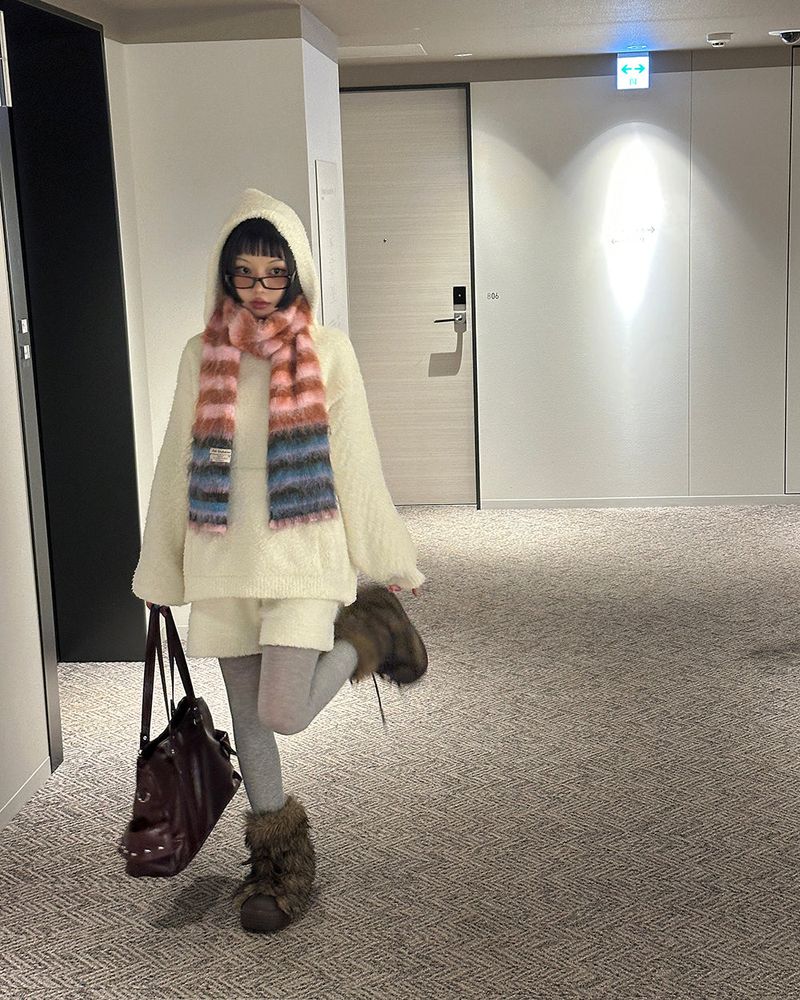 Candy Stripe Colorful muffler