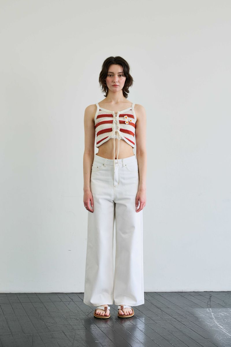 ARIKIM（アリキム）の「MIMI STRIPE SLEEVELESS / RED（Tops）」