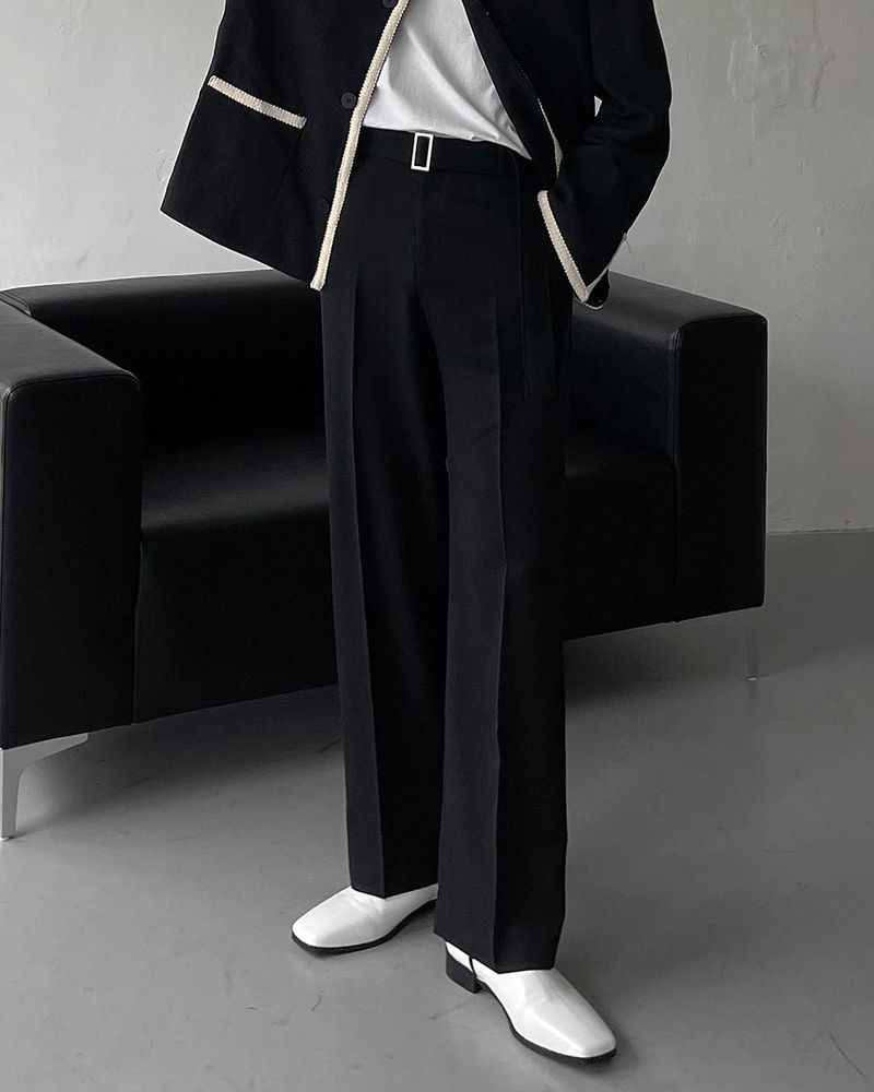 MT Belt Wide Slacks (2 colors)