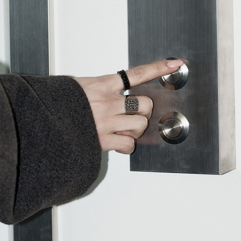 [SILVER925] BP Zenith grid squa Ring