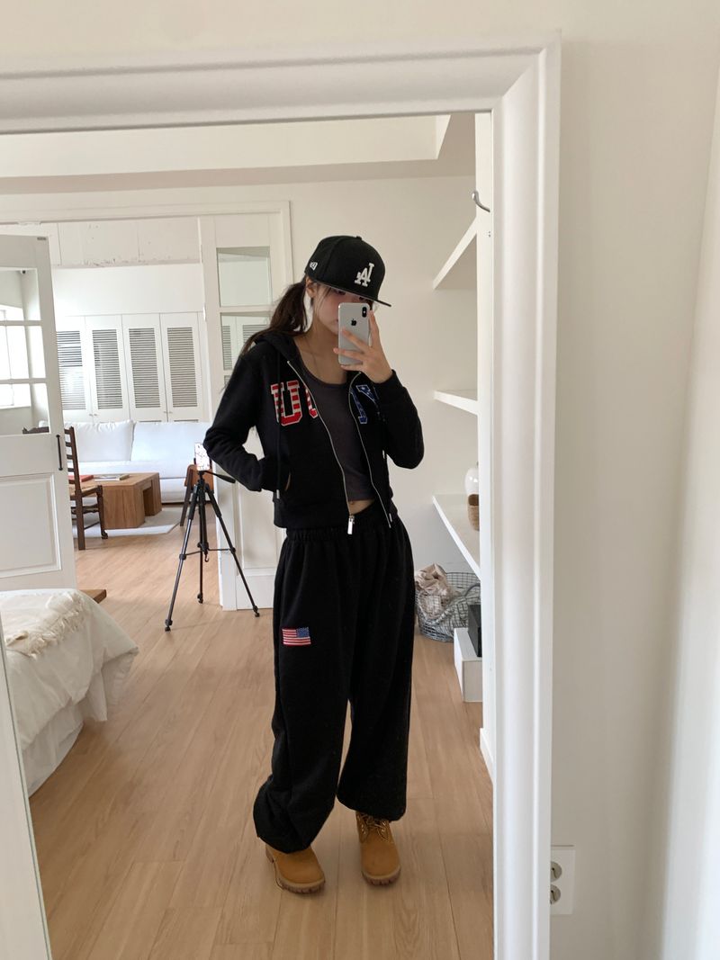 AMERICA HOOD ZIP-UP (2C)