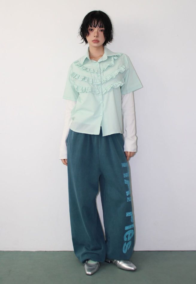 FRILL LAYERED SHIRT