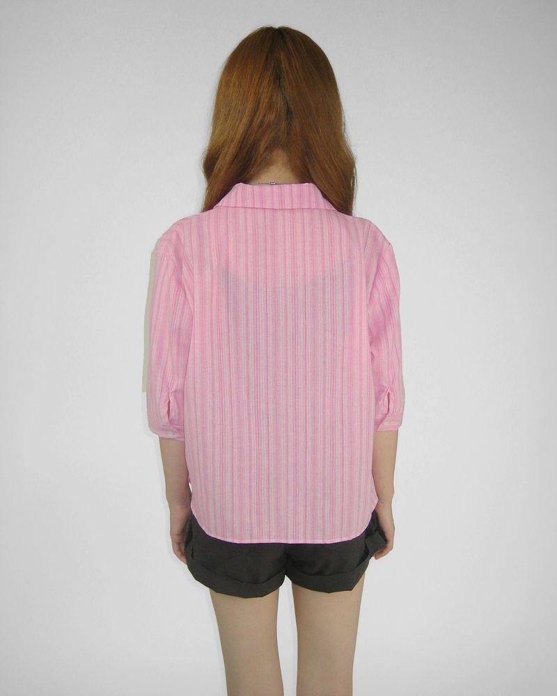CANDY STRIPE 3/4 SLEEVE SHIRT