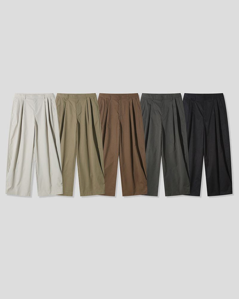 Riden Side Pintuck Wide Slacks