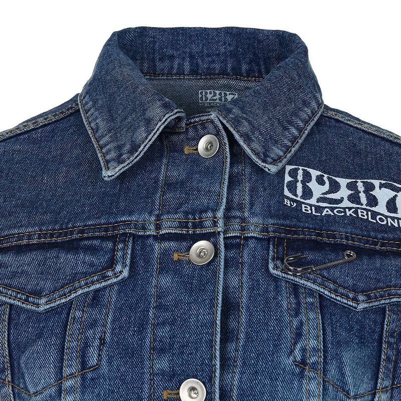 8287 Limitedition Crop Denim Jacket (Blue)