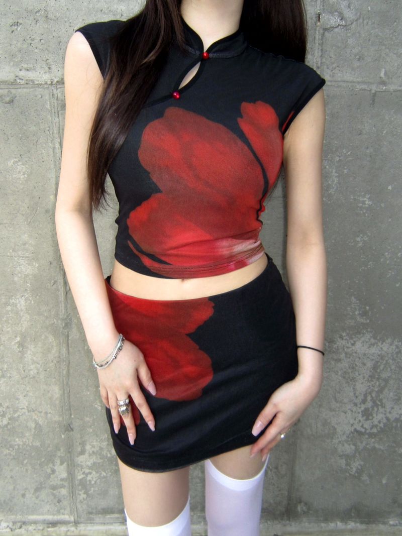 Red-flower set