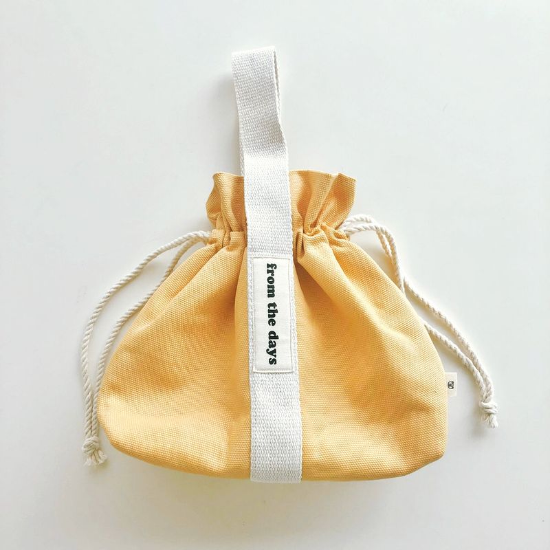 【MADE】Canvas Pouch Bag - Mustard
