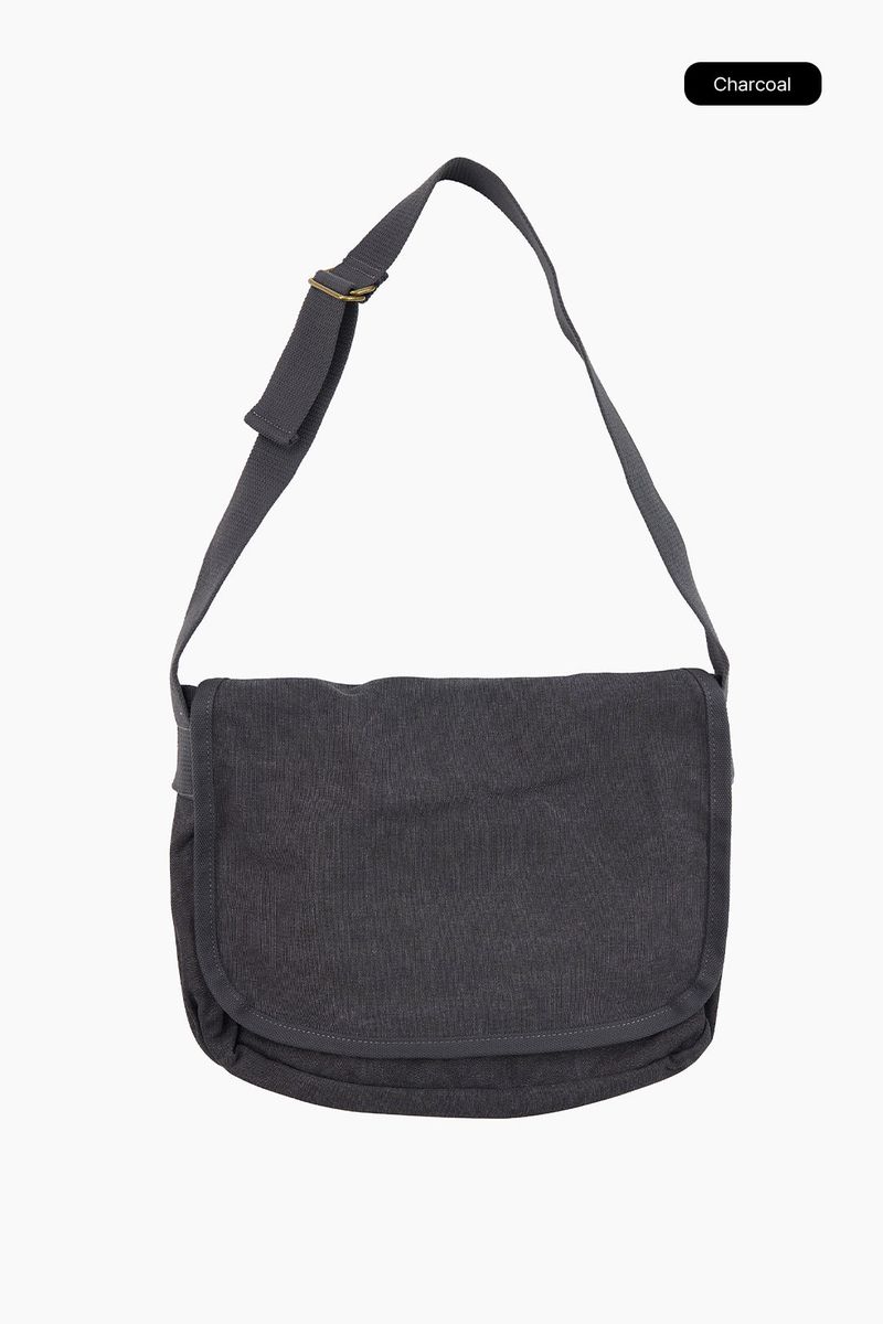 Solid canvas cross bag