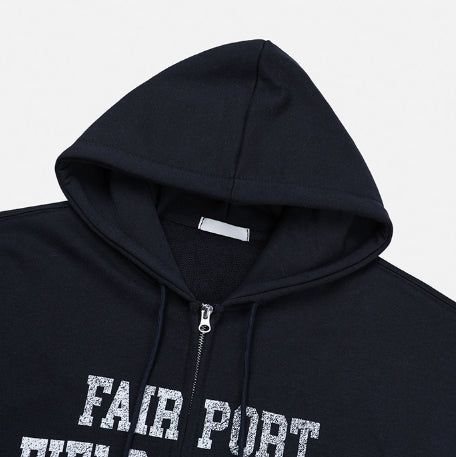 Philo Two-Way Crop Hood Zip-Up