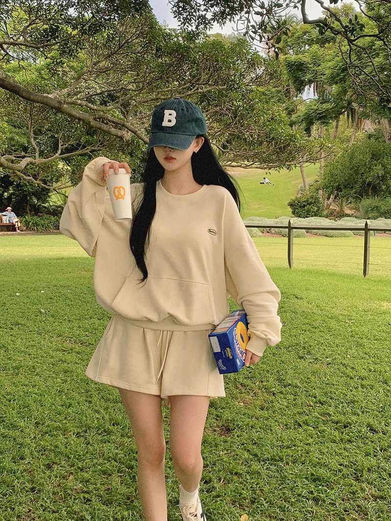 [BELLIDE MADE] Kangaroo Sweat + Shorts Setup