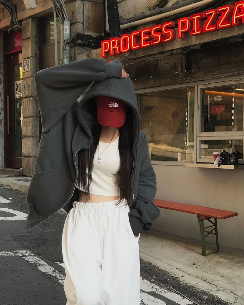 BEIDELLI（ベイデリー）の「[BELLIDE MADE] Noah, loose fit two-way zip-up hoodie（Tops）」