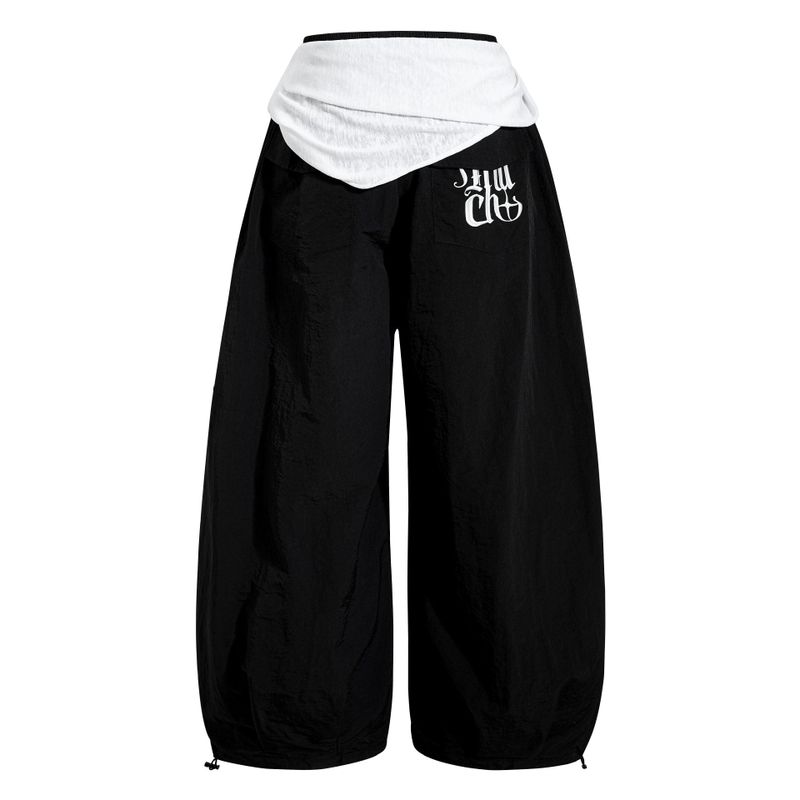 Strap Point Loose Fit Track Pants