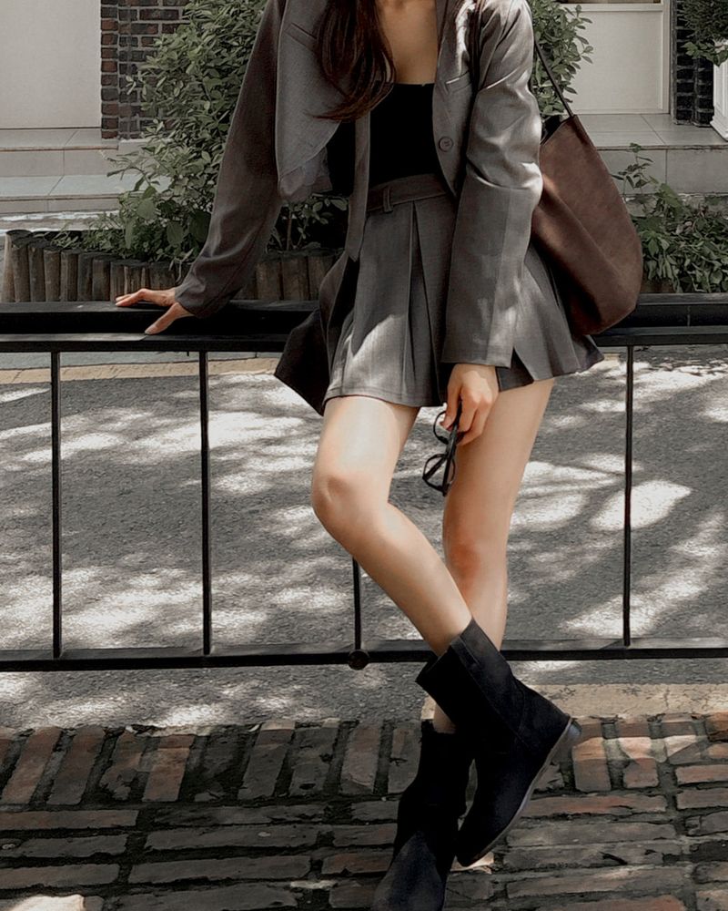 Carlet Jacket & Skirt Set (strap and underpants)