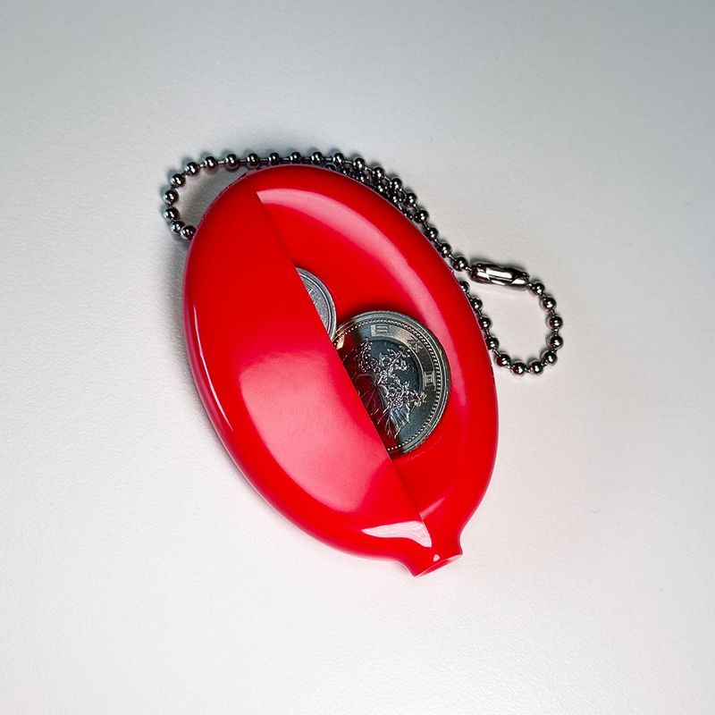 BORN IN CODE Coral Reef Coin Wallet Keyring (Red)