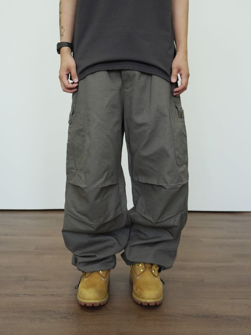 Patched Cotton American Carge Pants 2C