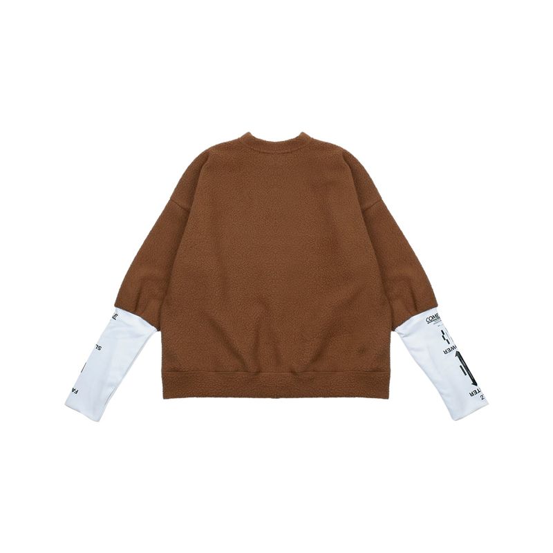 アームアーマーフリースプルオーバー[UNISEX] Arm-Warmer Fleece Pullover (Brown)