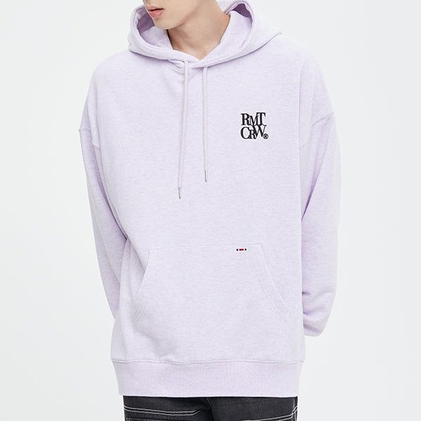 ROMANTIC CROWN(ロマンティッククラウン)の「RECENT LOGO HOODIE_MELANGE LIGHT PURPLE(Tops)」
