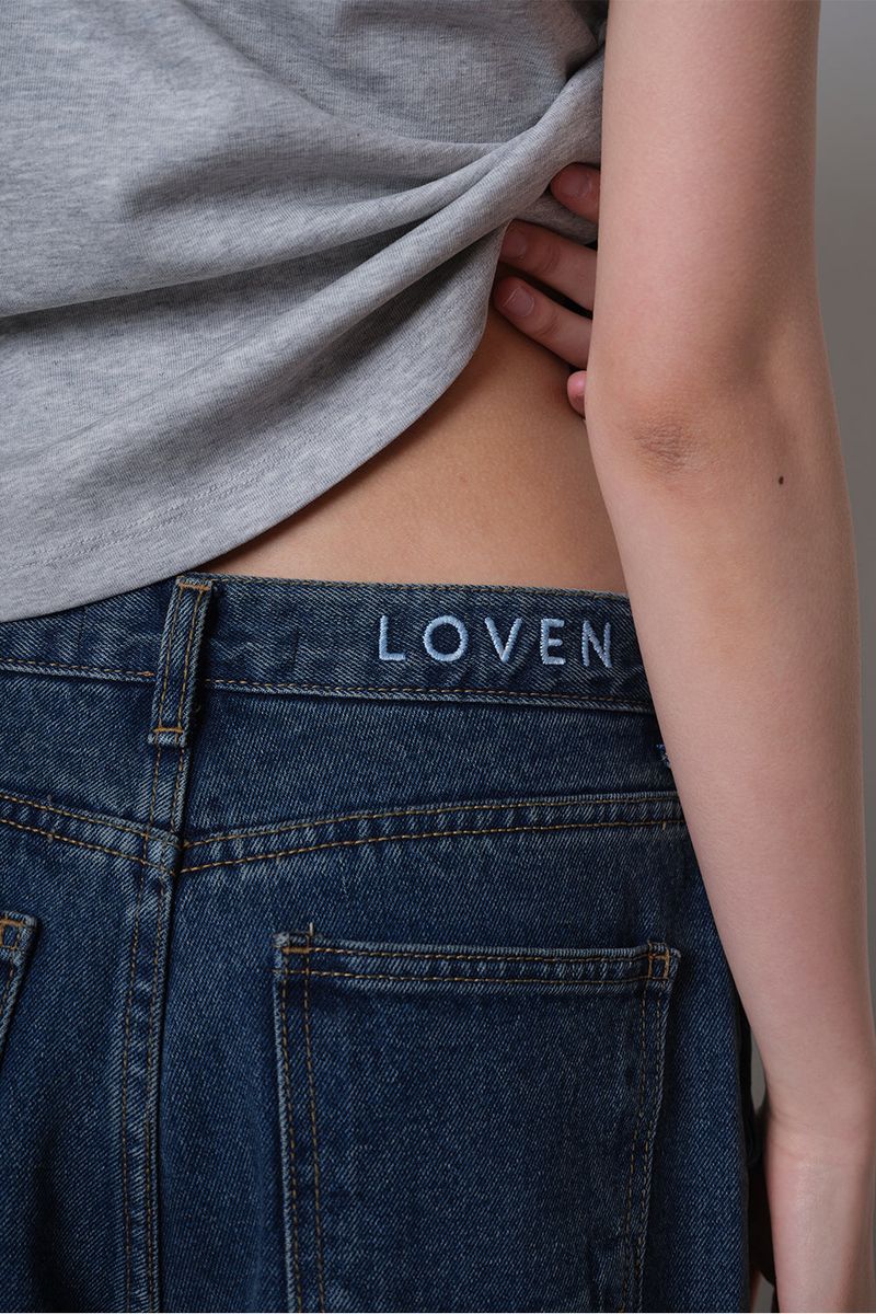 Pintuck Wide Denim_Blue