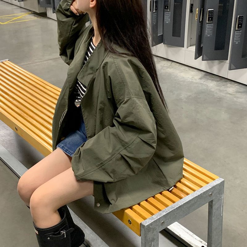 [Bellide made] Return Overfit Two-Way Pintuck Field Jacket