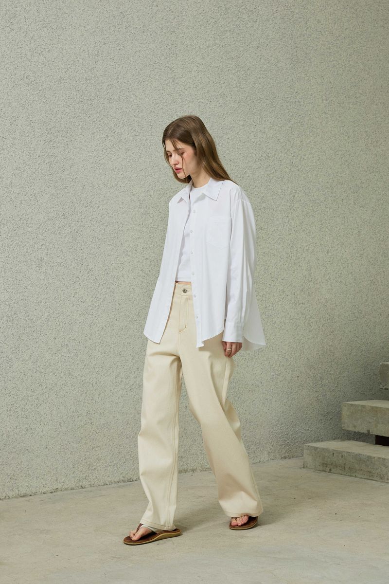 NOAH WIDE PANTS / BEIGE