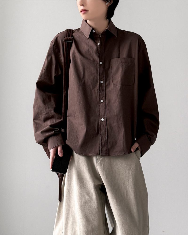 Even Pocket Crop Shirt