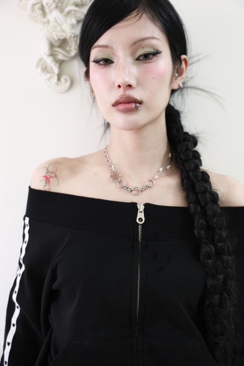 Lotus Pearl Chain Necklace (3way)