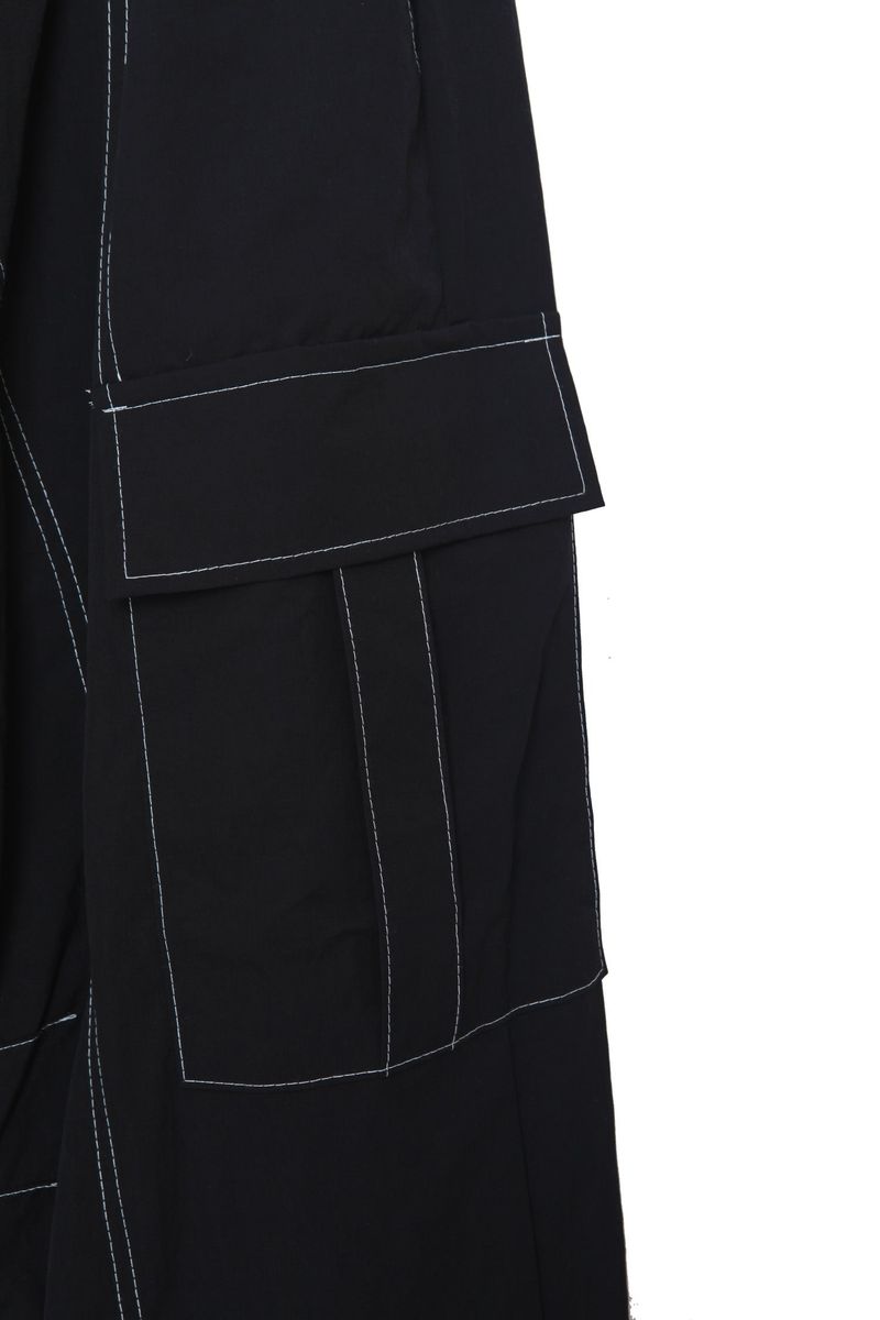 nylon stitch cargo pants