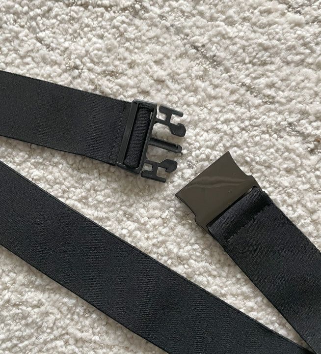 [Duck Down100%] Meju Side Button Hood Long Padding (Belt Set)