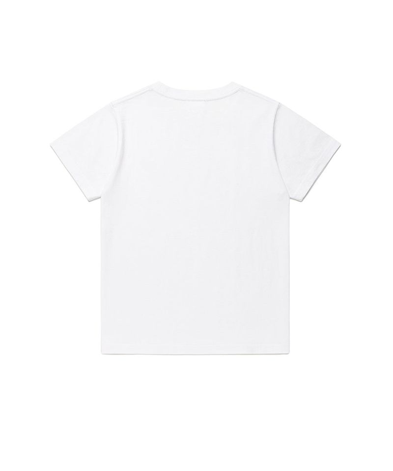 COZY STAR APPLIQUE SS TEE WHITE(CV2GMFT515A)