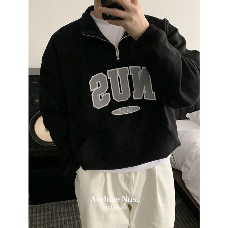 Huke x Nus. half zip-up