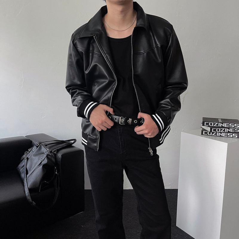 COZINESS（コジネス）の「Louis Leather Sporty Crop Jacket (2 colors)（Jackets/Outerwear）」