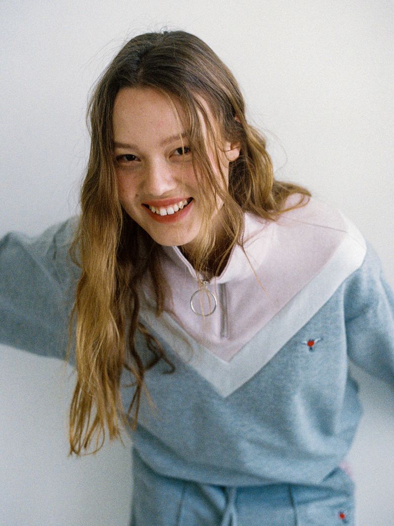 CLUT STUDIO(クラットスタジオ)の「0 3 soft shining zip-up top - GREY(Tops)」