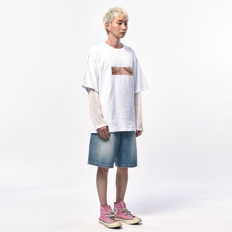 FAKE UNDER BOOB T-SHIRT