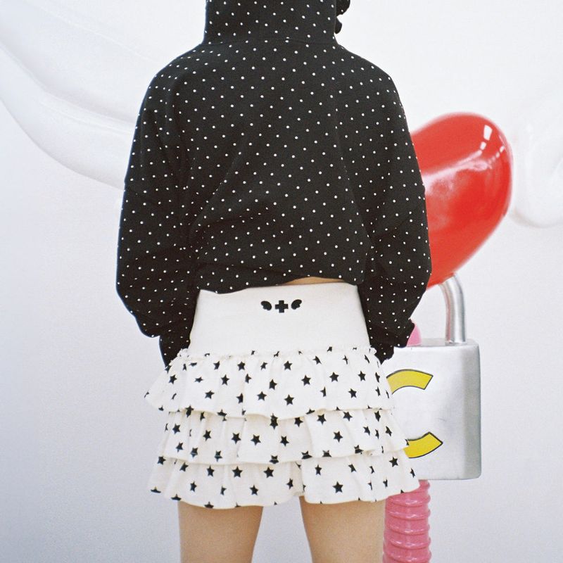 Star CanCan Mini Skirt - IVORY