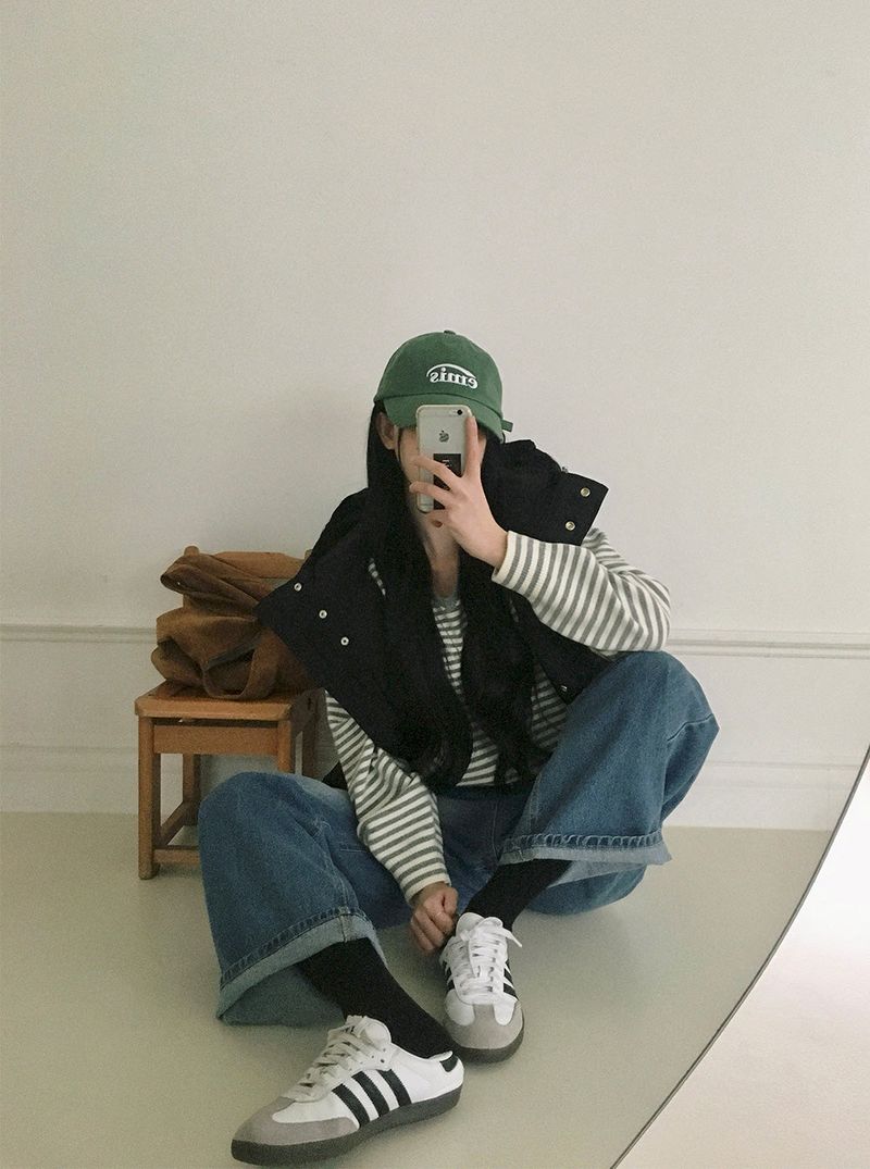 [BELLIDE MADE] Hooded string down vest