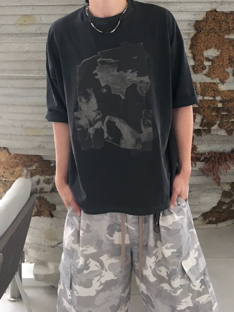 SSROOM(エスエスルーム)の「Peak Destroyed Boxy Fit Short Sleeve T-Shirt 4C(Tops)」