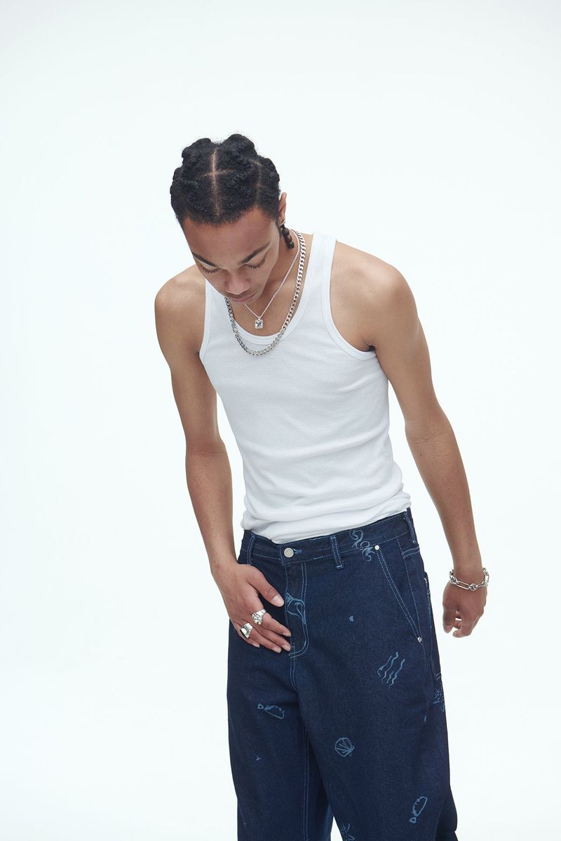 Jeju Beach Denim Pants