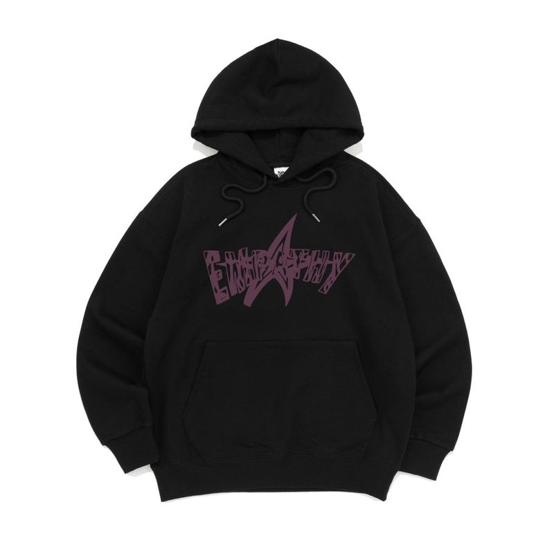 EMPATHY HOOD TEE-BLACK